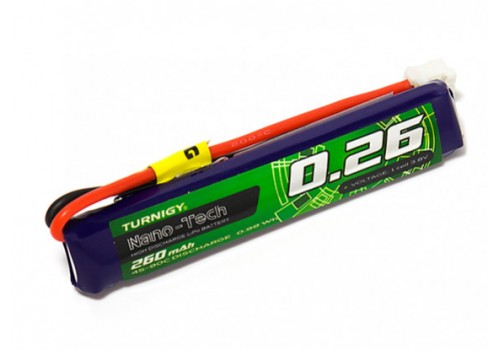 Turnigy nano-tech 1S 260mAh 3.7v JST-PH