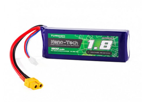 Turnigy Nano-Tech 3S 1800mAh 60C Lipo Pack w/XT60