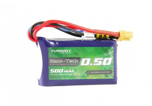 Turnigy Nano-Tech 2S 500mAh 25C LiPo 7.4V XT30