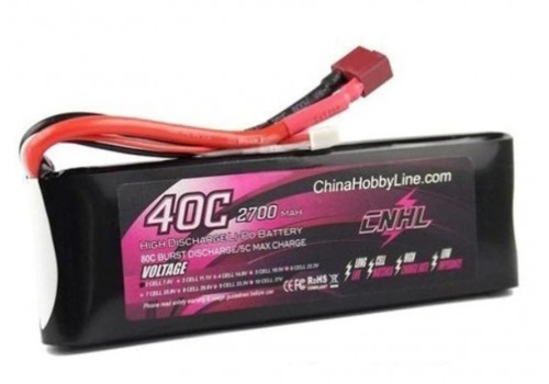 CNHL 2S 2700mAh 7.4V 40C Lipo Dean