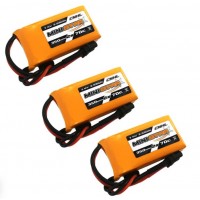 PACK X 3 CNHL MiniStar 2S 350mAh 7.4V 70C XT30