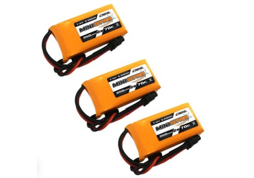 CNHL MiniStar 2S 350mAh 7.4V 70C XT30 Pack x 3