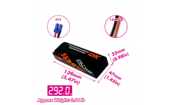 CNHL Racing Series 2S 5600mAh 7.4V 120C HC EC5