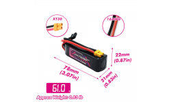 CNHL Lightning LiHV 3S 750mAh 11.4V 120C XT30