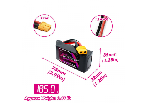 CNHL Lightning LiHV 4S 2400mAh 15.2V 120C XT60