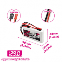 CNHL 2S 2100mAh 6.6V LiFe EC3/JST