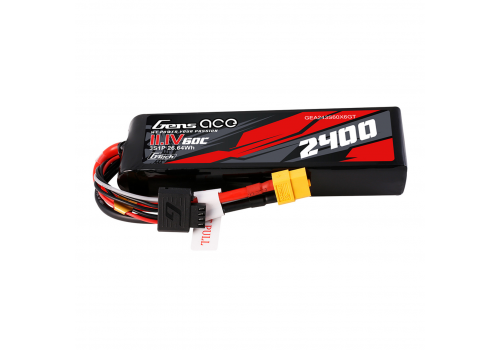 Gens Ace 3S 2400mAh 11.1V 60C XT60 GT