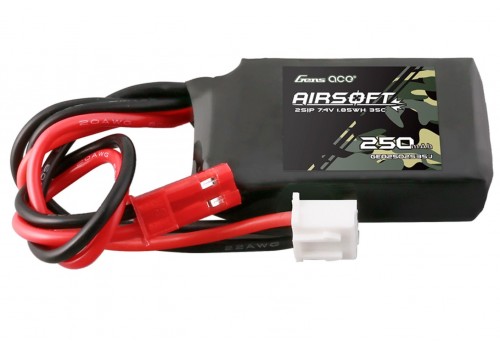 Gens Ace 2S 250mAh 7.4V 35C JST Airsoft