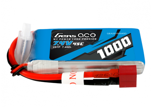 Gens Ace 2S 1000mAh 45C Dean T