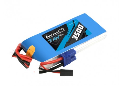 Gens Ace 2S 2C 3500mAh 7.4V TX JR / EC3 Futaba