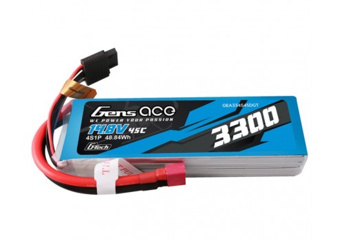 Gens Ace 4S 3300mAh 45C 14.8V G-Tech / Deans Plug