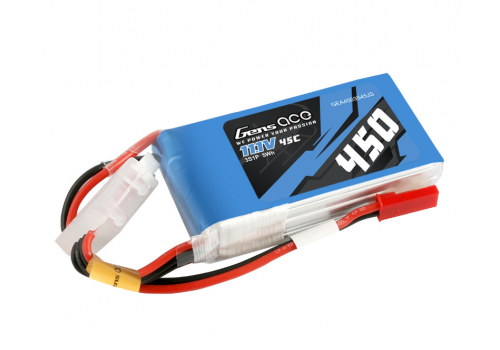 Gens Ace 3S 450mAh 11.1V 45C JST