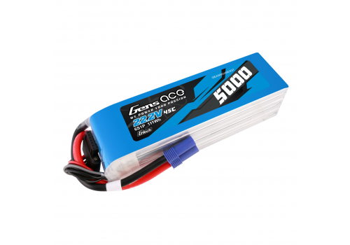 Gens Ace 6S 5000mAh 22.2V 45C EC5 GT