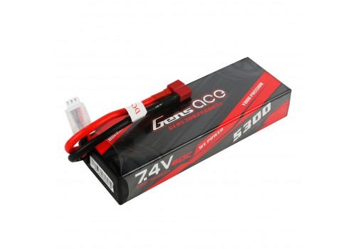 Gens Ace 2S 5300mAh 7.4V 60C HardCase XT60 Gens Ace 2S 5300mAh 7.4V 60C HardCase XT60