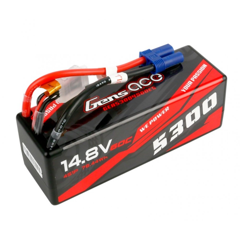 Gens ace 4s 5300mah 14 8v 60c hardcase ec5