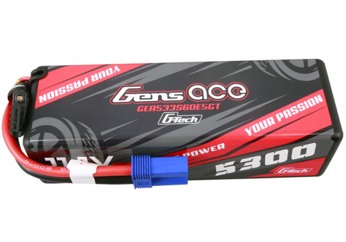 Gens Ace 3S 5300mAh 11.1V 60C HardCase EC5 GT