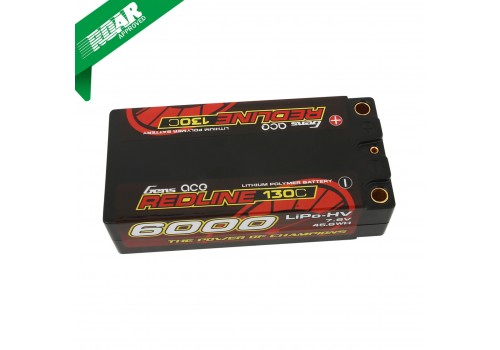 Gens Ace Redline 2S 6000mAh 7.6V 130C Shorty