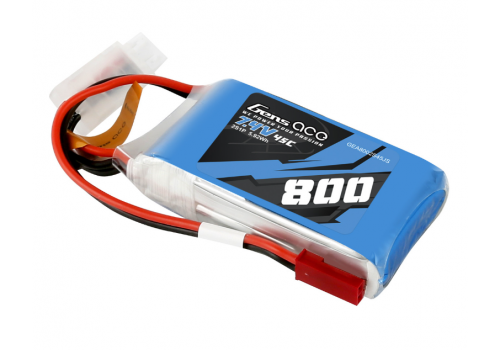 Gens Ace 2S 800mAh 7.4V 45C JST-SYP