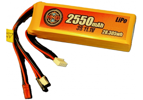 HMB LiPo 3S 11.1v 2550mAh TX JST-SYP / Futaba