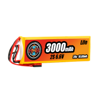 HMB LiFe 2S 6.6v 3000mAh RX 20C Futaba