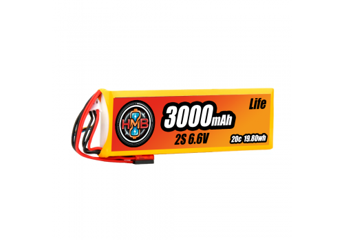 HMB LiFe 2S 6.6v 3000mAh RX 20C Futaba