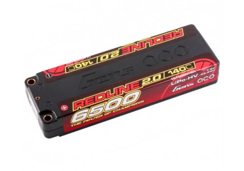 Gens ace 2S 6500mAh 7.6V 140C HC Redline 5mm Bullet
