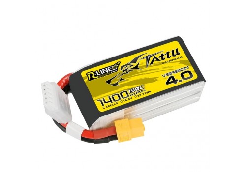 Tattu R-Line V4.0 4S 1400mAh 14.8V 130C XT60