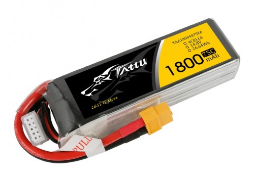 Tattu 4S 1800mAh 75C Lipo XT60