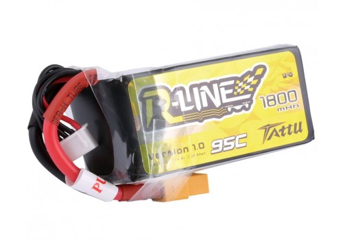 Tattu R-Line 4S 1800mAh 95C Lipo XT60