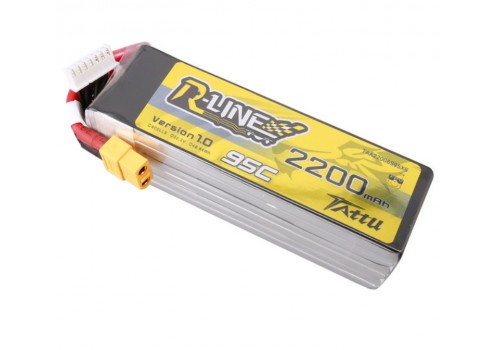Tattu R-Line 6S 2200mah 95C 22.2V FPV XT60