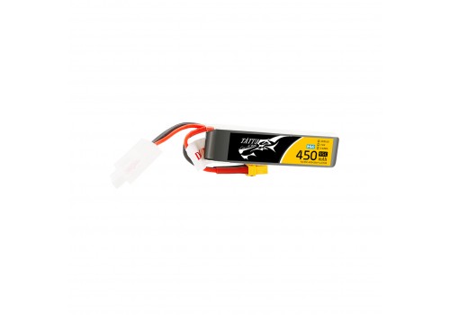 Tattu 2S 450mAh 7.6V HV 95C XT30 Long Size