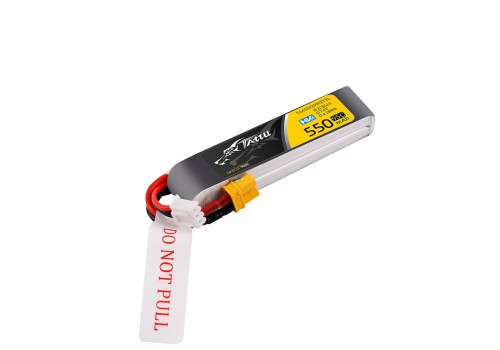 Tattu 2S 550mAh HV 7.6V 95C XT30 Long