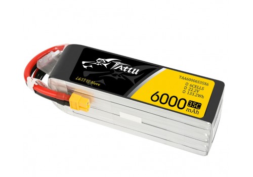 Tattu 6S 6000mAh 22.2V 35C Lipo XT60