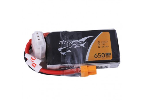 Tattu 2S 650mAh 75C 7.4V  XT30