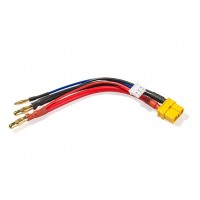 Cable Baterias XT60 a Bullet 4mm y Balanceador