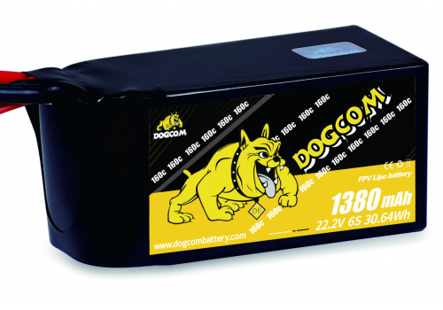Dogcom 6S 1380mAh 160C 22.2v XT60
