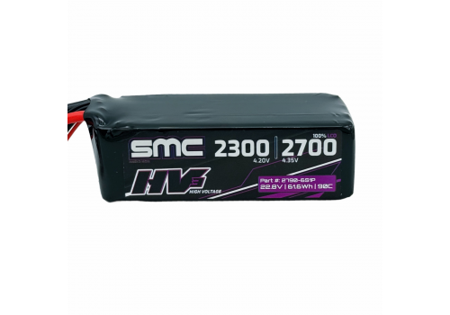 SMC 6S 6S 2700mAh HV3 Flight 22.8V 90C EC5