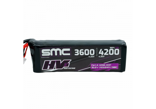 SMC 4S 4200mAh 90C HV3 Flight 15.2V EC5