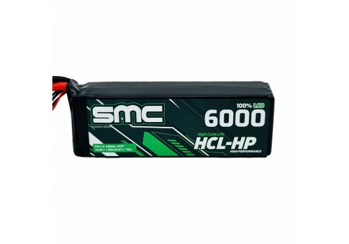 SMC 4S 6000mAh 14.8V 80C Flight HCL HP EC5