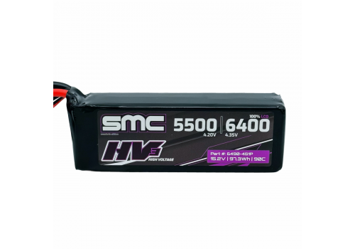 SMC 4S 6400mAh 90C HV3 Flight 15.2V EC5