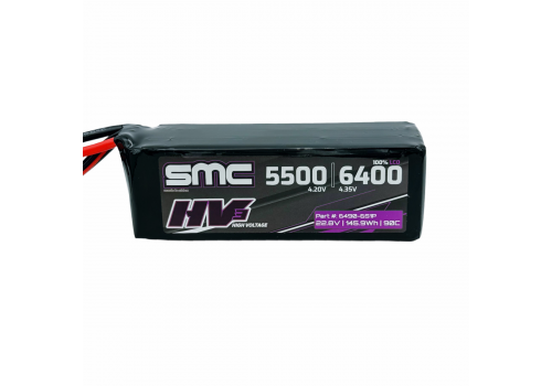 SMC 6S 6400mAh- HV3 90C Flight 22.8V EC5