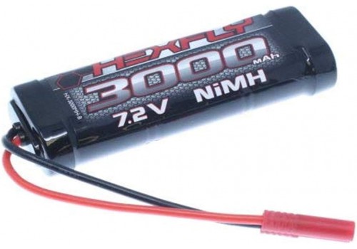 HEXFLY 2S 3000 Ni-MH - 7.2V with Banana 4mm