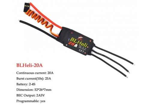 BLHeli 20A 2-4S ESC BEC 2A/5V