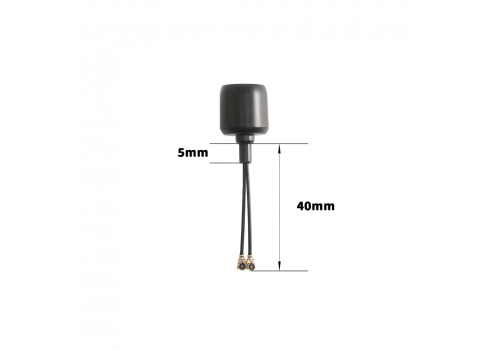 FlyFishRC Dual Band 5.8Ghz/2.4GHz U.FL Antenna For DJI O3 (Black) 40mm FlyFishRC Dual Band 5.8Ghz/2.4GHz U.FL Antenna For DJI O3 (Black) 40mm
